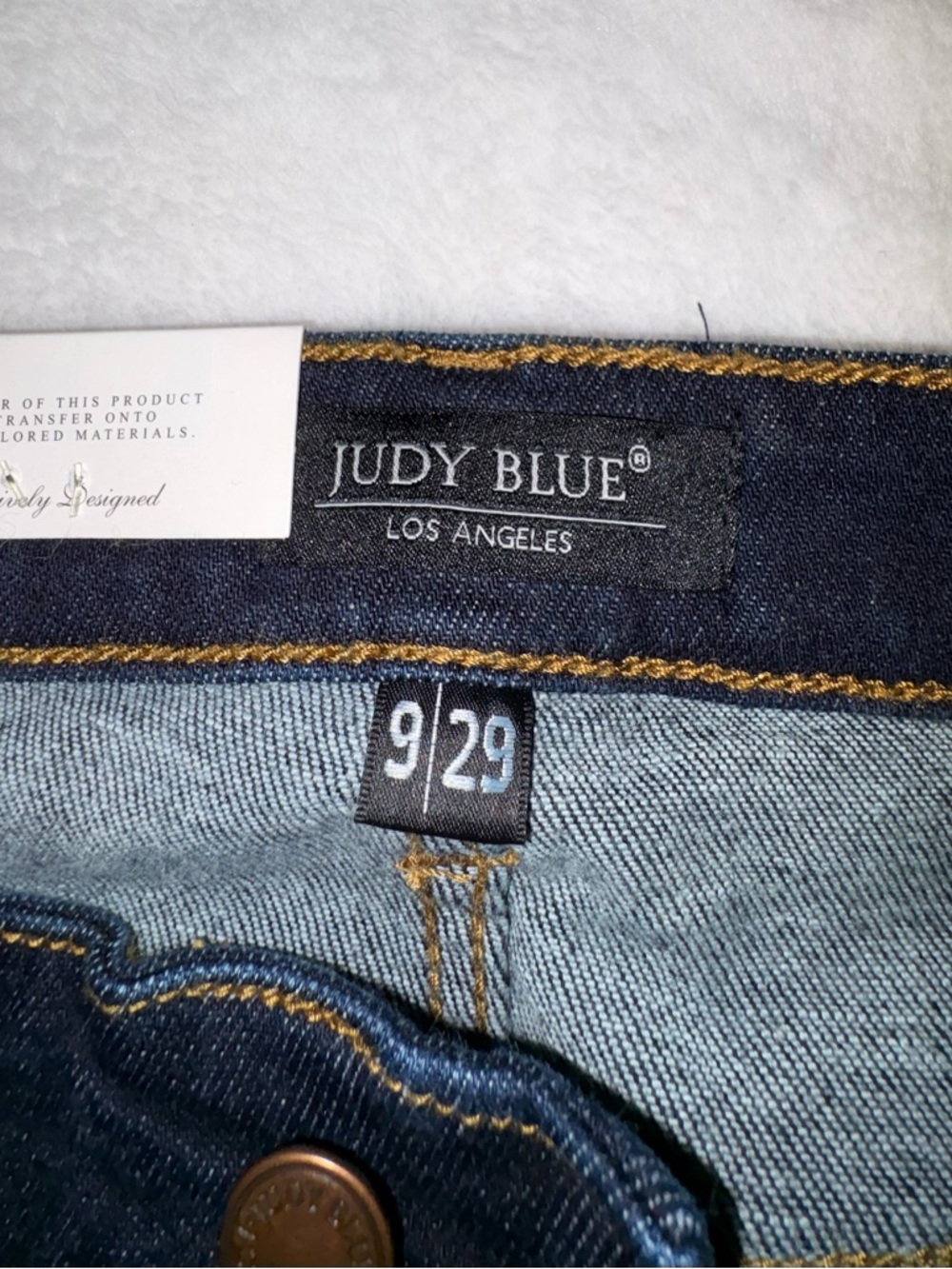 Judy Blue Dark Indigo Mid-Rise Skinny Jeans - Picture 6 of 6